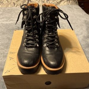 Black indigo work boots! Only worn a few times